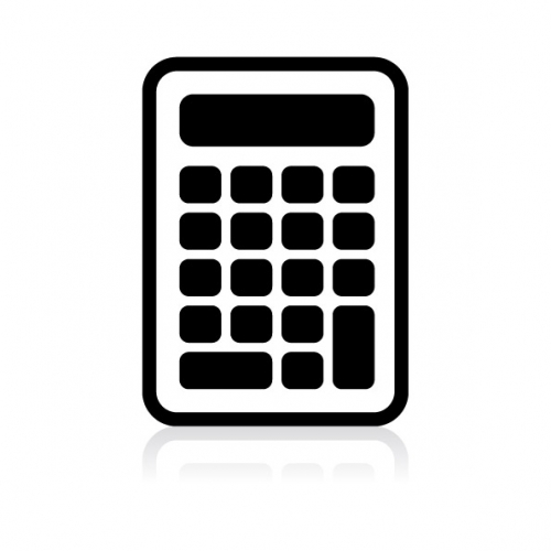 Black and white calculator